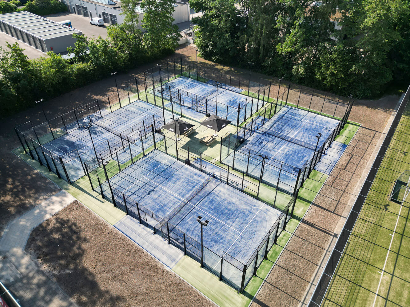 Padel Court Drainage Systems in Houston, TX - Professional padel court construction services by Padel Court Builders of Houston