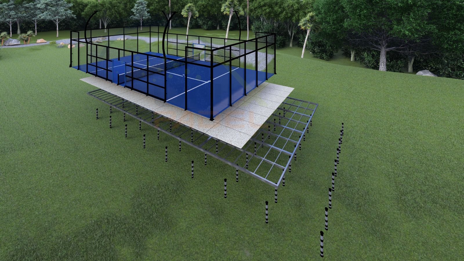 Padel Court Resurfacing in Houston, TX - Professional padel court construction services by Padel Court Builders of Houston